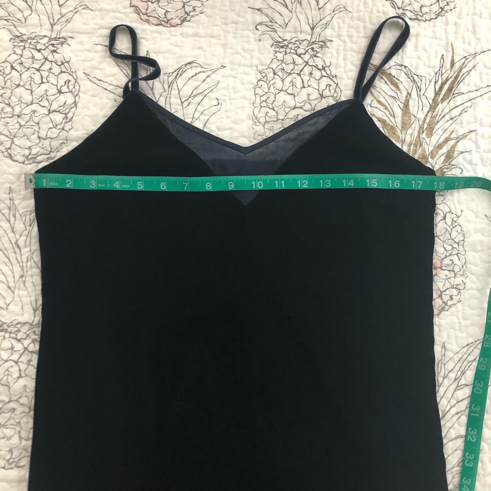 Elie Tahari navy velvet slip dress - Picture 8 of 8
